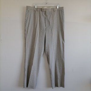 Louis Raphael Women's Tailored Gray Stripe Pants SIze 40/32
